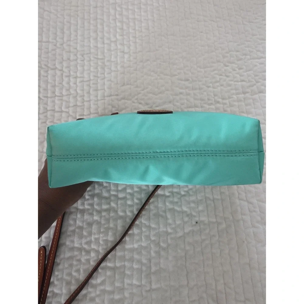 Dooney & Bourke Nylon Seafoam Green Crossbody Pouchette Bag